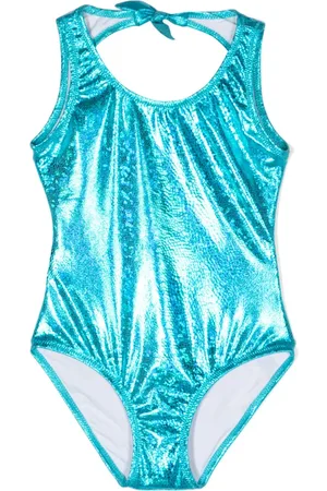 Le pandorine Metallic-finish stretch swimsuit