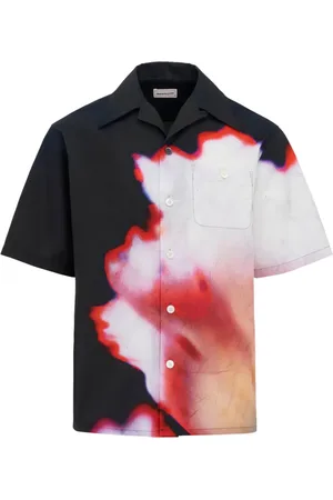 Alexander McQueen Solarised Flower print shirt