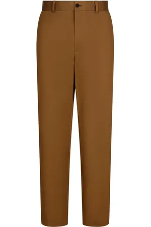 Dolce & Gabbana Front-fastening straight-leg trousers