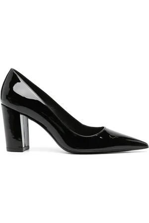Stuart Weitzman 85mm pointed-toe leather pumps