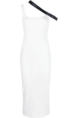Courrèges Strap-detail midi dress