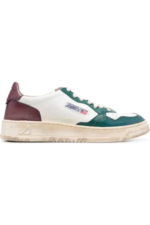 Autry Medalist distressed-finish sneakers