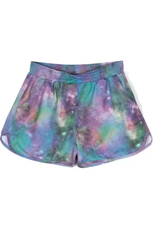 Le pandorine Cosmic-print stretch shorts