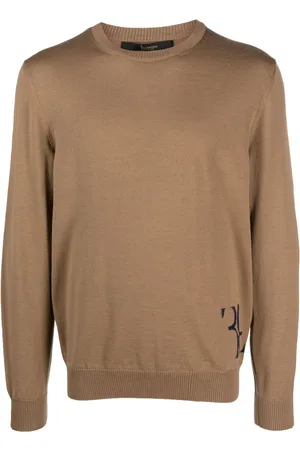 BILLIONAIRE Monogram-embroidered knitted jumper