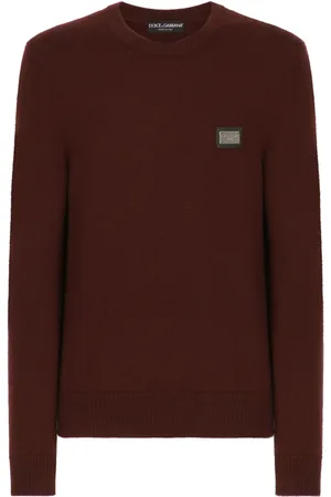 Dolce & Gabbana Logo-plaque wool jumper