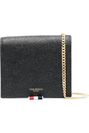 Thom Browne Pebbled bi-fold wallet