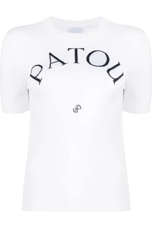Patou Logo-jacquard knitted top