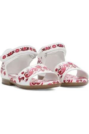 Dolce & Gabbana Majolica-print open toe sandals