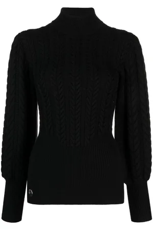 Philipp Plein Cable-knit high-neck jumper