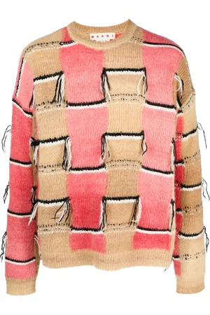 Marni Intarsia-motif mohair-blend jumper
