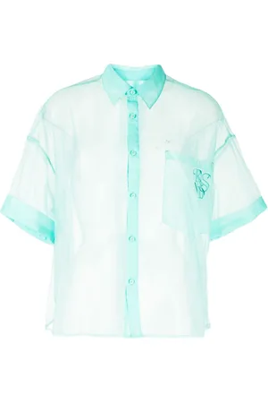 Izzue Short-sleeve transparent blouse