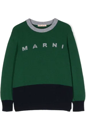 Kids Marni Intarsia Sweater - Blue