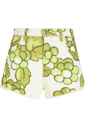 Etro Berry-print denim shorts
