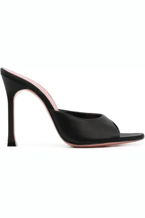 Amina Muaddi Alexa 105mm satin mules