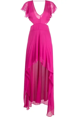 Patrizia Pepe Cut-out detail chiffon maxi dress
