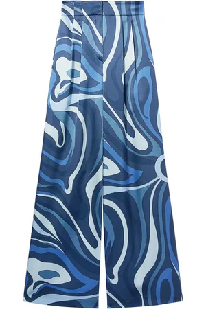 Puccini Abstract-print silk culottes