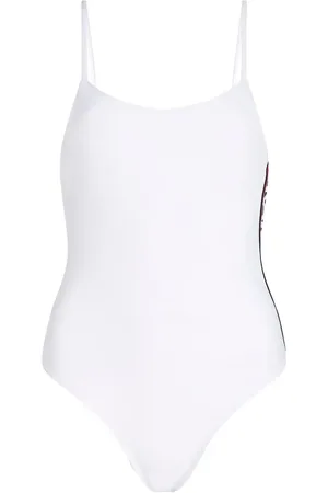 Karl Lagerfeld Essential logo-print swimsuit