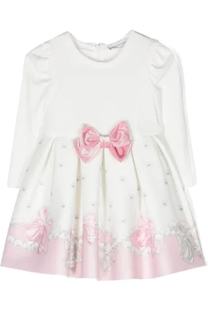 MONNALISA Bow-motif long-sleeved dress