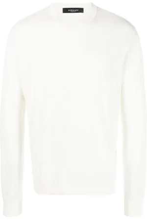 VERSACE La Greca cotton-silk jumper