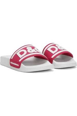 Dolce & Gabbana Logo-embossed slip-on slides