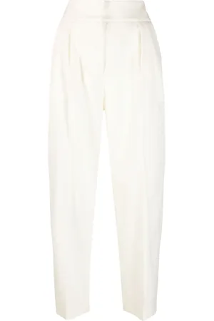 Fabiana Filippi Pressed-crease tapered-leg trousers