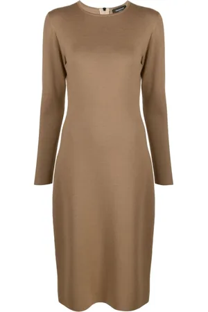 Fabiana Filippi Long-sleeve knitted wool dress