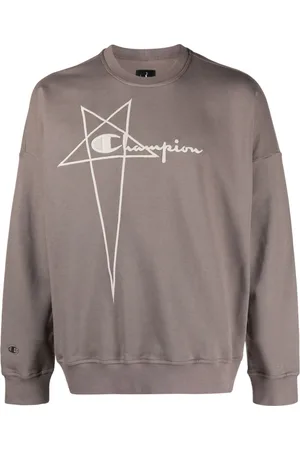 Rick Owens Embroidered-logo organic-cotton jumper