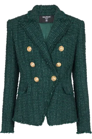 Balmain Double-breasted tweed jacket