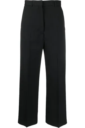 Acne Studios Pressed-crease cropped-leg trousers