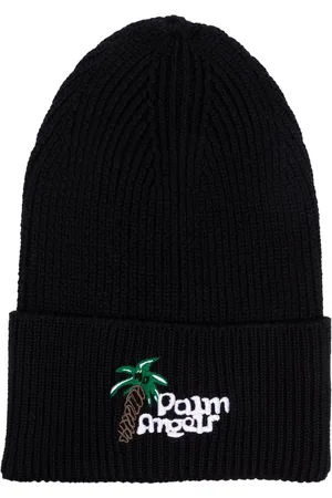 Palm Angels Sketchy embroidered-logo beanie