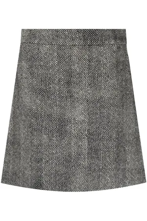 Fabiana Filippi Herringbone A-line miniskirt