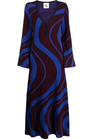 Paula Patterned-jacquard maxi dress