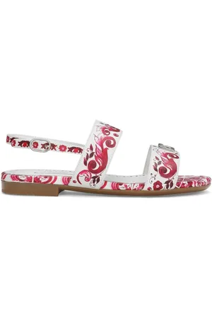 Dolce & Gabbana Majolica-print buckled sandals