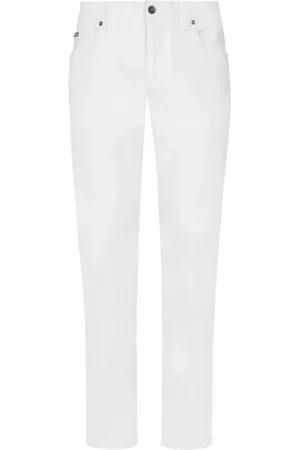 Dolce & Gabbana Logo-plaque slim-fit jeans