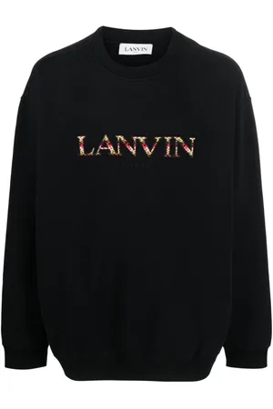 Lanvin Embroidered logo crew neck sweatshirt