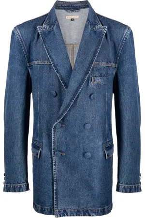 ROMEO HUNTE Double-breasted denim blazer