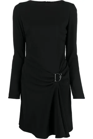 Dsquared2 Logo-plaque draped dress