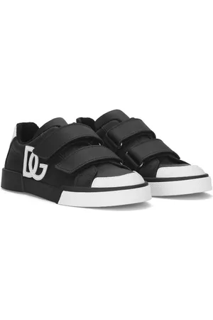 Dolce & Gabbana Logo-embossed leather sneakers