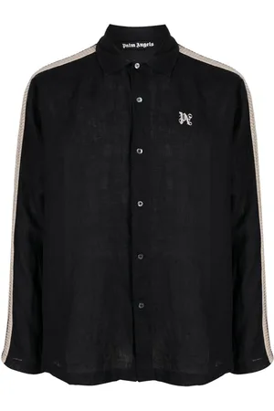 Palm Angels PA Monogram-print linen shirt