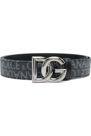 Dolce & Gabbana Logo-buckle leather belt