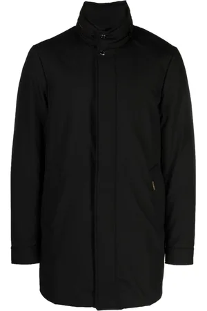 MOORER High-neck padded trench coat