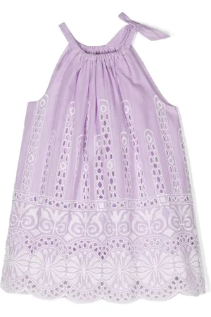 ZIMMERMANN Embroidered-design cotton dress