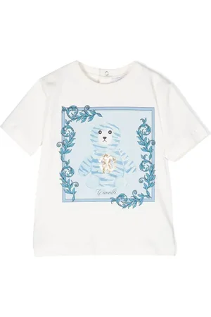 Roberto Cavalli Bear-print cotton T-shirt