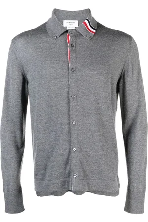 Thom Browne RWB-stripe virgin-wool cardigan