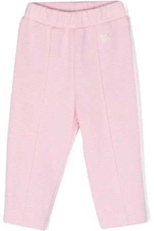 MONNALISA Heart-appliqué track pants