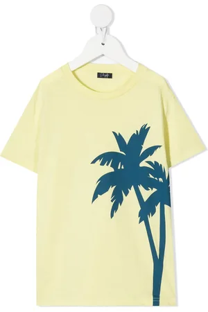 Il gufo Palm tree-print cotton T-shirt