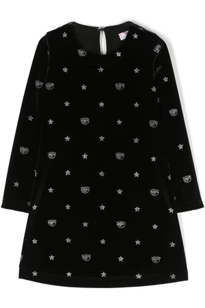 Chiara Ferragni Logo-print long-sleeve dress