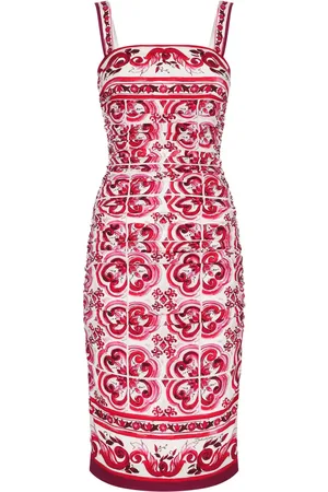 Dolce & Gabbana Majolica-print midi dress