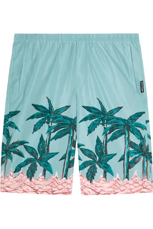 Palm Angels Palms Row-print swim shorts