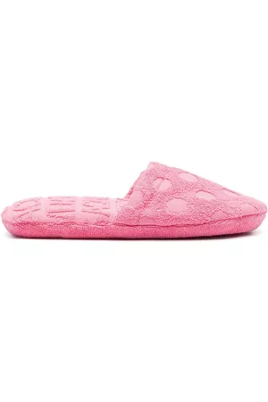 Versace Allover logo-jacquard Slippers - Neutrals